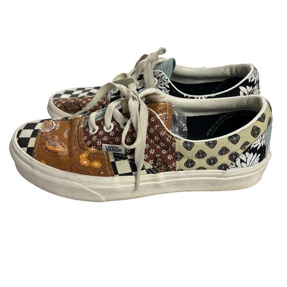 VANS Era Tiger Patchwork Unisex Sneaker Shoes Men's Size 5.5/Women's Size 7.0 - Picture 2 of 9